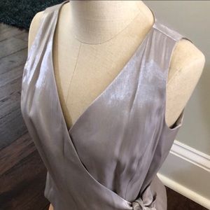 Ann Taylor 6P Lavender Metallic Sleeveless Top